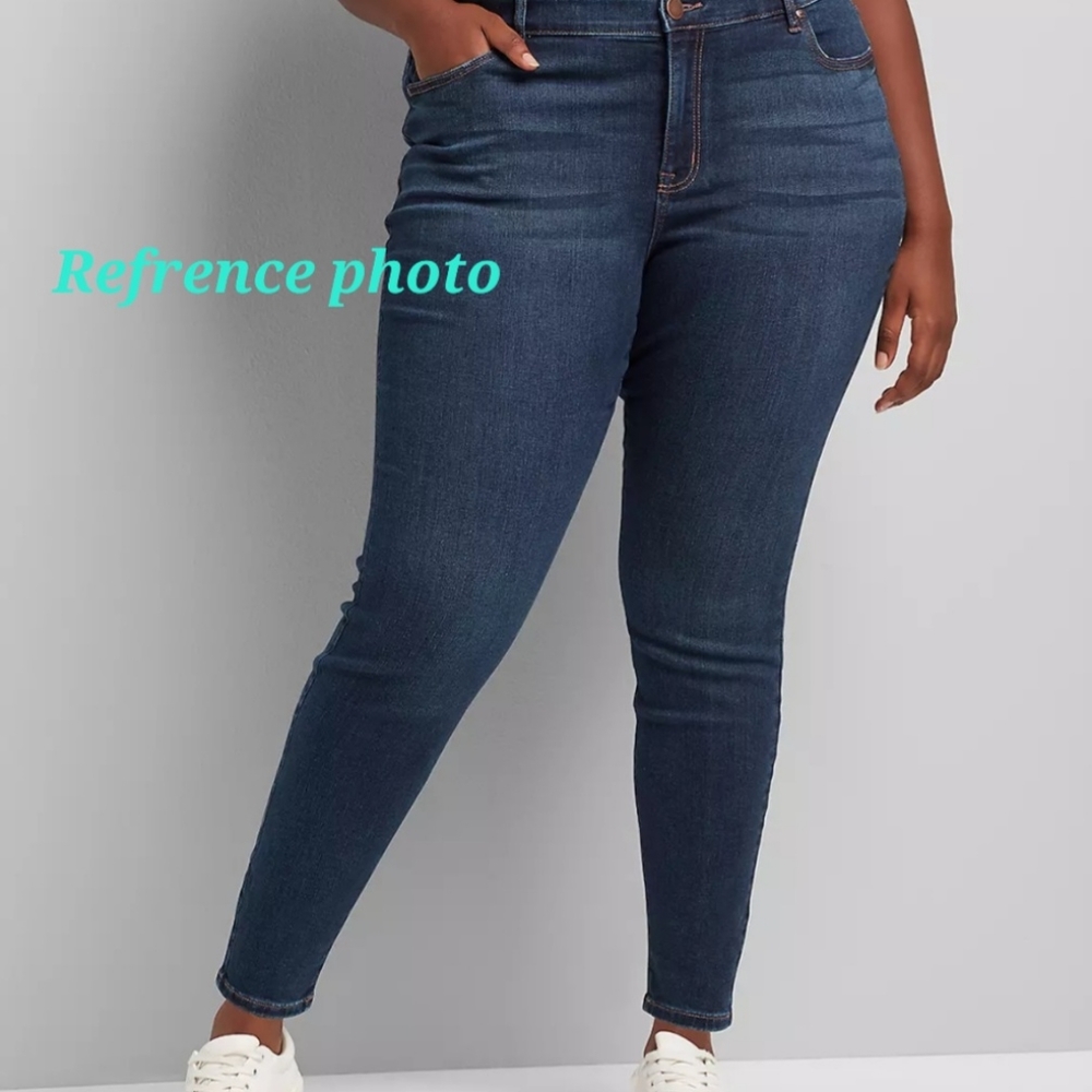 Lane bryant 6th and lane women's size 28 denim skinny jeans